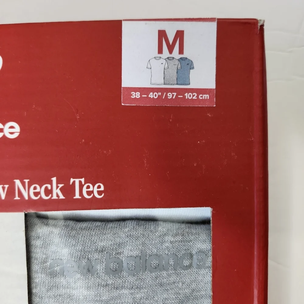 New Balance Performance Cotton Crew Neck TShirts 3-Pack Mens Size Medium (M) NEW